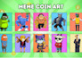 draw funny meme character with cartoon style for your web and social media